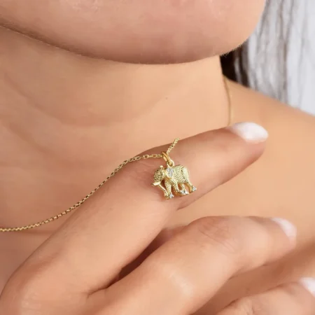 Tree of Life Pendant Necklace in Real 14K Solid Gold–Diamond Family Necklace,Grandma Necklace, Nature-Inspired Jewelry,Valentine's Day Gift