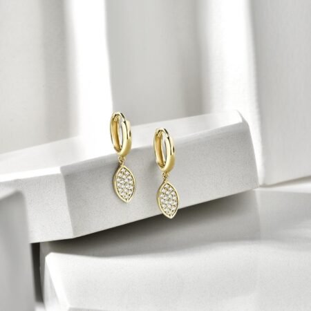 Rounded Dome Set Earrings in 14K Real Gold