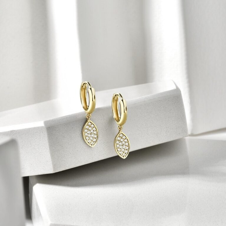 Rounded Dome Set Earrings in 14K Real Gold